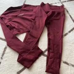 ALPHALETE トレーニングウェアセットアップ XS バーガンディ
