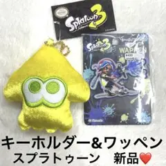 7r174 新品　スプラトゥーン　イカキーホルダー　オクトリング　ワッペンセット