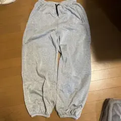 グレー スウェットパンツ ウエストゴム