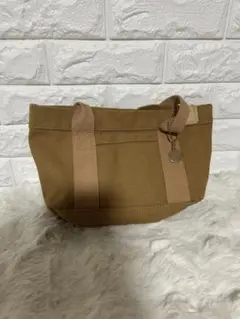 ブラウンキャンバストートバッグ
