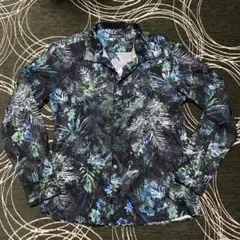 Tornado mart flower pattern sheer shirt