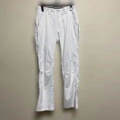【adidas】アディダス　ゴルフロングパンツ　白W76 薄手素材　シアサッカー