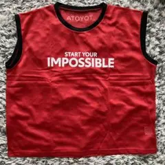 TOYOTA START YOUR IMPOSSIBLE ビブス　赤　新品