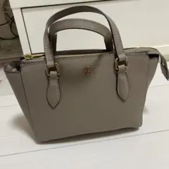 ハンドバッグ ショルダーバッグ グレー ベージュ グレージュ