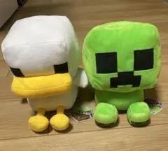 マイクラ　クリーパーとニワトリぬいぐるみセット