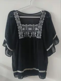 Dgrace　ディグレース　チュニック　トップス　ブラウス　黒