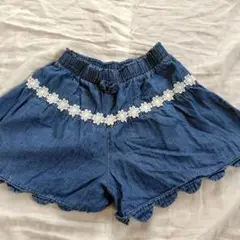 中古＆匿名 ノーブランド ハーフパンツ 半 ズボン 120 女