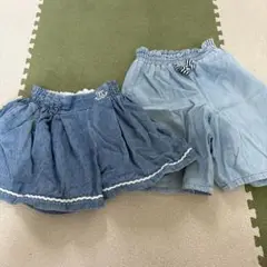 子供　ベビー　キッズ　ショートパンツ　半ズボン　2着