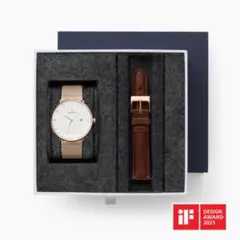 Philosopher - セット ホワイトダイヤル ローズゴールド 36mm