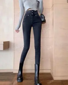 SHEIN スキニー BLACK