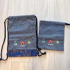 【新品未使用】familiar ファミリア ナップサック 巾着