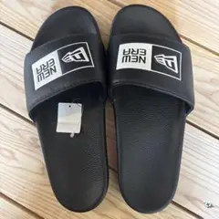 NEW ERA ブラック スライドサンダル　27cm
