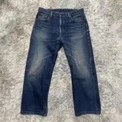 【ボブソン】ストレート デニムパンツ ヴィンテージ 濃紺 コットン混 JC505