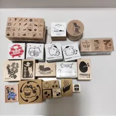 木製スタンプセット 多様なデザイン