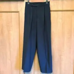 Apartby■リネンライクストレートパンツ　ブルー系　М