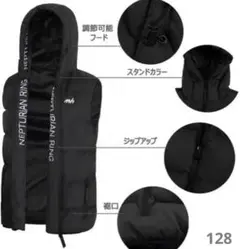 中綿ベスト ベスト メンズ 防寒着 防風 保温 アウター ダウンベスト