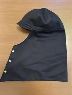 七色頭巾 溶接頭巾 　鍔付き　お試し価格❗️ 表　黒　サイズ60cm
