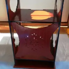 美品　 茶道具 一元斎好写 雪輪棚 赤塗 元箱　送料込み 楽天市場】茶道具 雪輪棚 赤 江戸千家 一元斎好写 : お茶