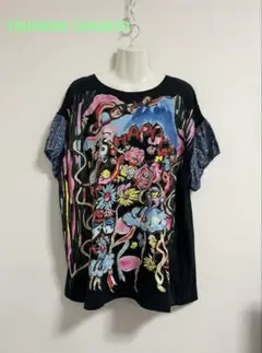TSUMORI CHISATO☆ハッピーバードカーテンTシャツ2☆花柄☆日本製