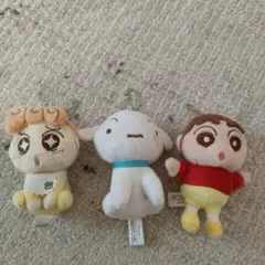 クレヨンしんちゃん　パステルマスコット　ぬいぐるみ 3個セット
