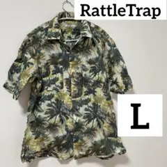 RattleTrap メンズビギ　半袖シャツ L トロピカルプリント　BD