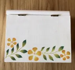 【未使用】ハンドメイド　トールペイント　ポケットティッシュケース　小物入れ　蓋付