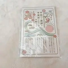 ♪ 年賀状じまい 新年お知らせ 10枚入り 切手なし 翌年も使える シンプル
