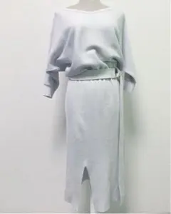 MERCURYDUO マーキュリーデュオ ニット ロング ワンピース グレー