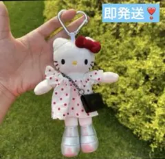 ✅SALE❣️ハローキティGOGOギャル スタイルアップ 足長キティ ドットワンピ