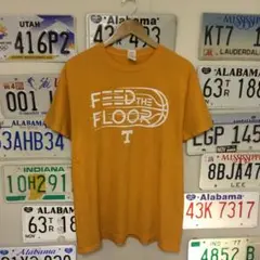 USA古着 FEED THE FLOOR プリントTシャツ サイズL