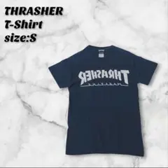 THRASHER スラッシャー 鏡文字 Tシャツ ブラック S スケーター