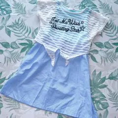 【SMELL SWEET】 ワンピース レイヤード 140 女の子 匿名配送