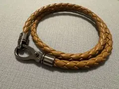 【美品】TOD'S ♡ トッズ　レザーブレスレット　キャメルブラウン