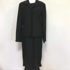 美品　Queen Style ブラックフォーマル　11号　黒　ノーカラー　喪服