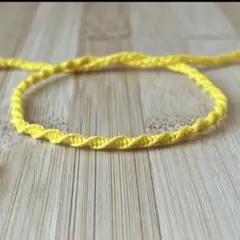 ミサンガ アンクレット ブレスレット　フルーツジッパー　黄色　イエロー　応援