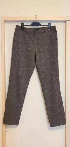 ユニオンステーション　グレンチェックテーパードパンツ