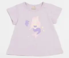 【新品未使用】プティマイン　プティプラ半袖　Ｔシャツ　人魚　ラベンダー　100