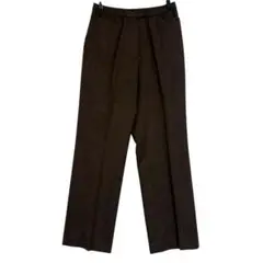 レリアン　センタープレス ウールスラックス　【美品】　茶　9 / M