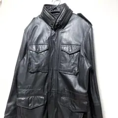 calvin Klein 羊革 ギミック ハンティング レザージャケット
