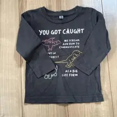 恐竜グラフィックロングTシャツ サイズ80