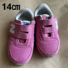 New Balance キッズシューズ ピンク 14㎝ ホームクリーニングし済