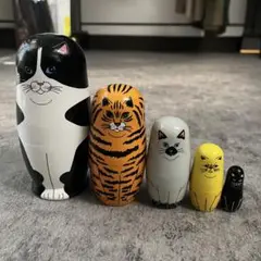 FELINE 5 マトリョーシカ オブジェ アニマル ネコ