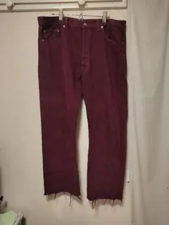 levis denim 501 バーガンディ　古着