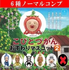 6種　こびとづかん　おすわりマスコット2　ノーマルコンプ　ガチャ