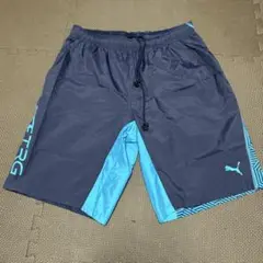 PUMA ハーフパンツ ネイビー/ライトブルー