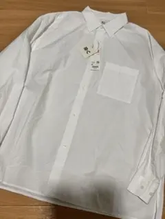 未使用　UNIQLO C ブロード　オーバーサイズシャツ　ホワイト　XL