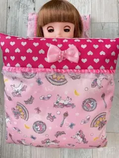 メルちゃん ソランちゃん ネネちゃん 布団 セット ユニコーン ピンク ②