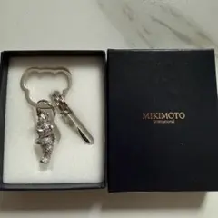 MIKIMOTO クマチャーム キーホルダー