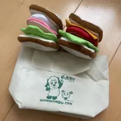 サンドウィッチごっこ遊びセット　布おもちゃ　ワンワン