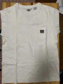 ホワイト ノースリーブ Tシャツ ポケット付き